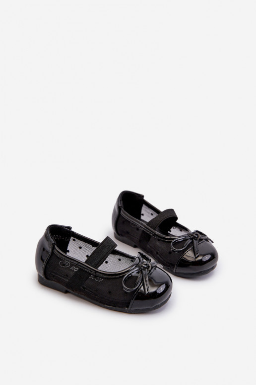 bailarinas infantiles con cintas color negro Jellema