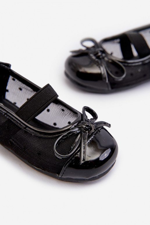 bailarinas infantiles con cintas color negro Jellema