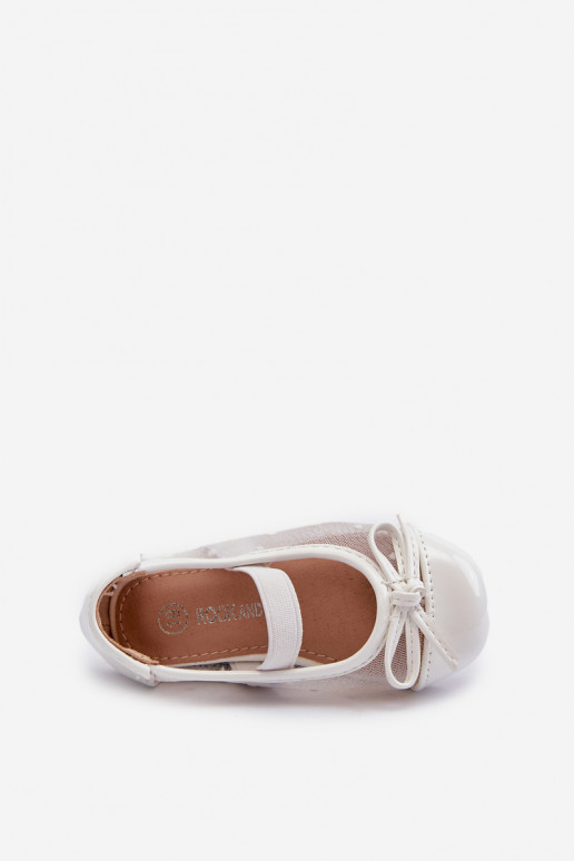 bailarinas infantiles con cintas en color blanco Jellema