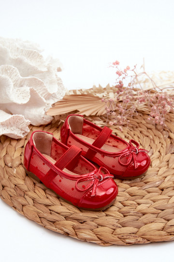 bailarinas infantiles con cintas color rojo Jellema