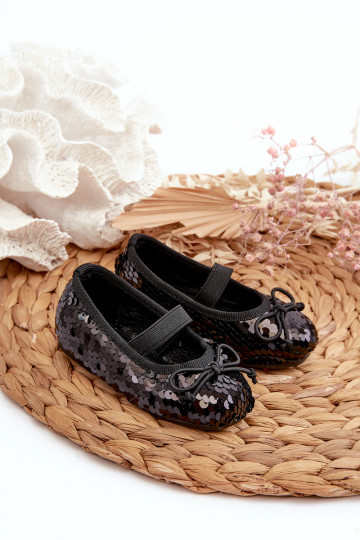Bailarinas Infantiles Ozdobione Cekinami color negro Weries