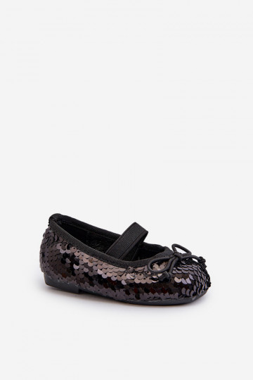 Bailarinas Infantiles Ozdobione Cekinami color negro Weries 2