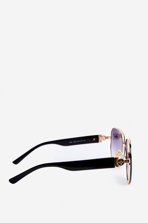 Gafas de Sol Mujer UV400 Negro y dorado
