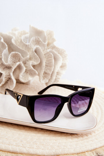 Gafas de sol mujer Con detalles fantasía UV400 negro