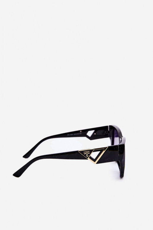 Gafas de sol mujer Con detalles fantasía UV400 negro