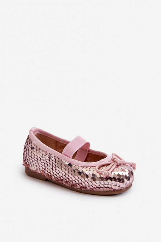 Bailarinas Infantiles Ozdobione Pekinami color rosa Weries
