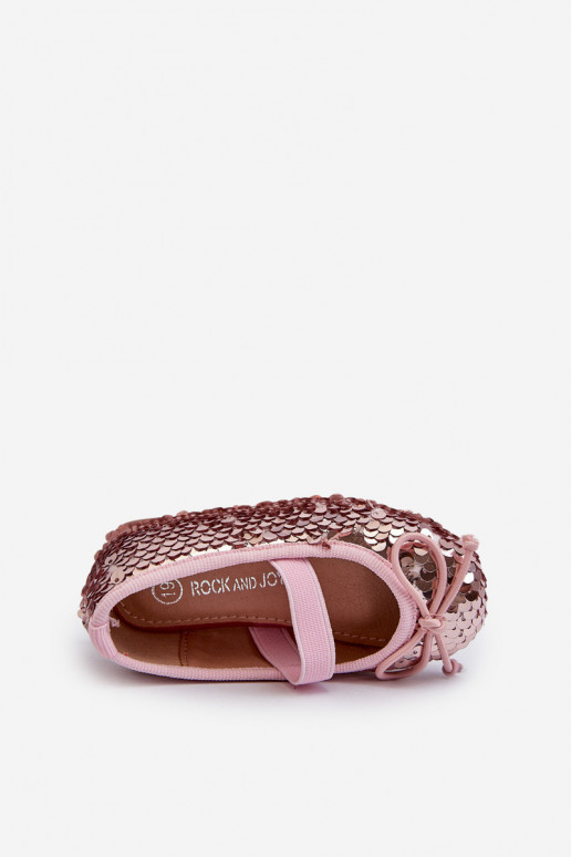 Bailarinas Infantiles Ozdobione Pekinami color rosa Weries