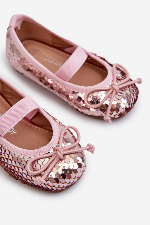 Bailarinas Infantiles Ozdobione Pekinami color rosa Weries