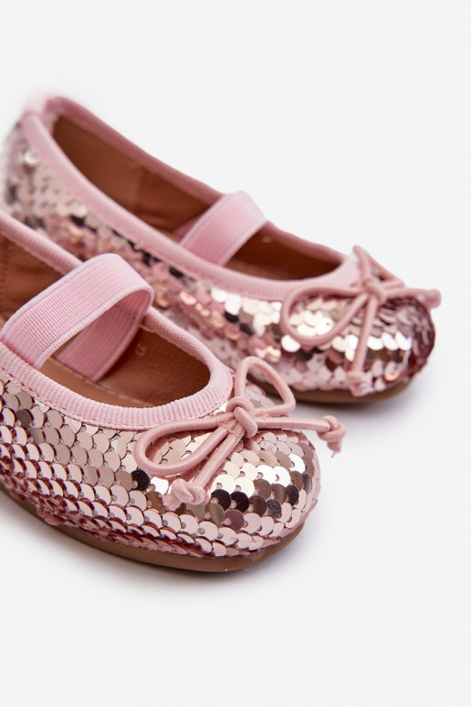 Bailarinas Infantiles Ozdobione Pekinami color rosa Weries