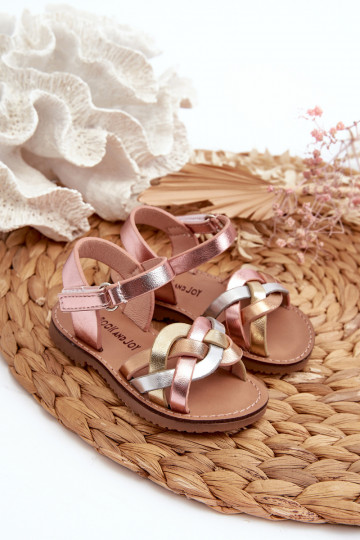 sandalias Infantiles con cierres adhesivos Z Przeplatającymi Się Paseczkami varios colores Dianttha