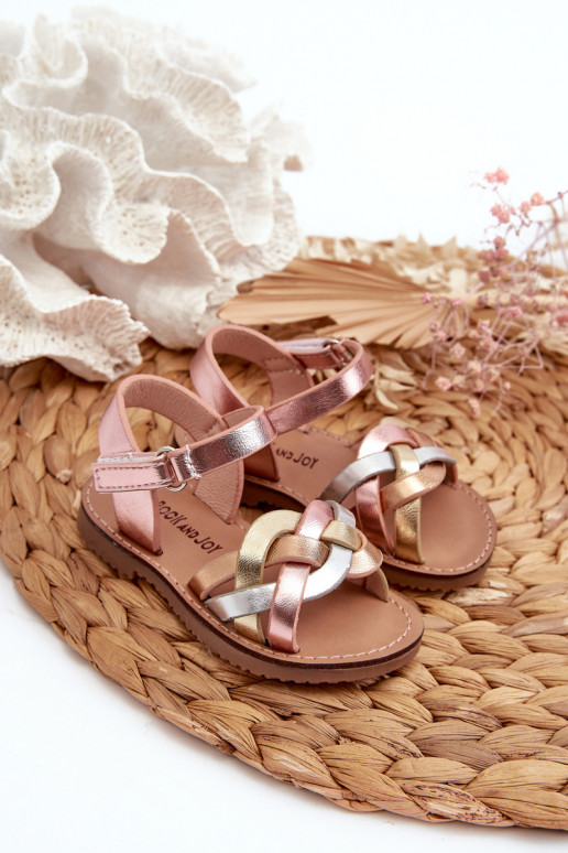 sandalias Infantiles con cierres adhesivos Z Przeplatającymi Się Paseczkami varios colores Dianttha