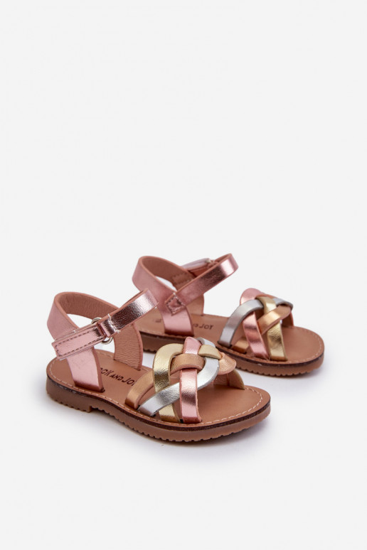 sandalias Infantiles con cierres adhesivos Z Przeplatającymi Się Paseczkami varios colores Dianttha