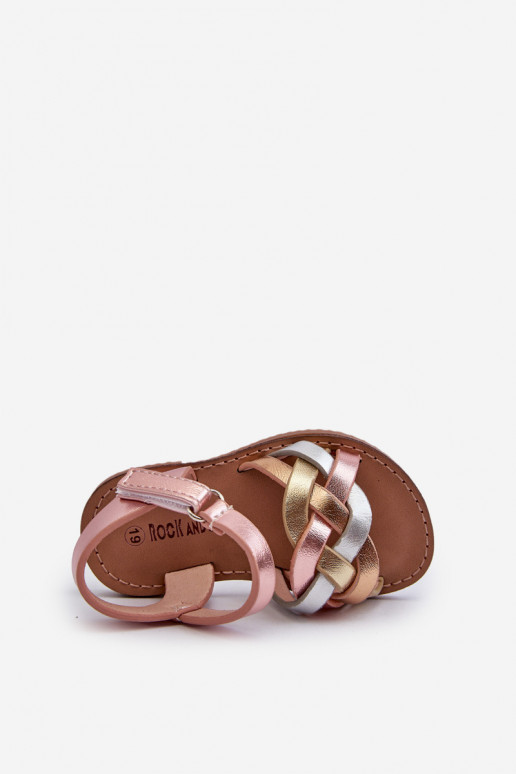 sandalias Infantiles con cierres adhesivos Z Przeplatającymi Się Paseczkami varios colores Dianttha