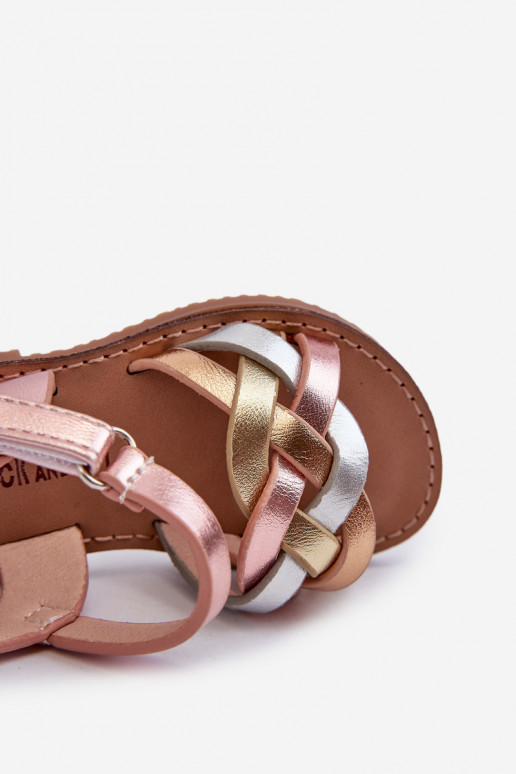 sandalias Infantiles con cierres adhesivos Z Przeplatającymi Się Paseczkami varios colores Dianttha