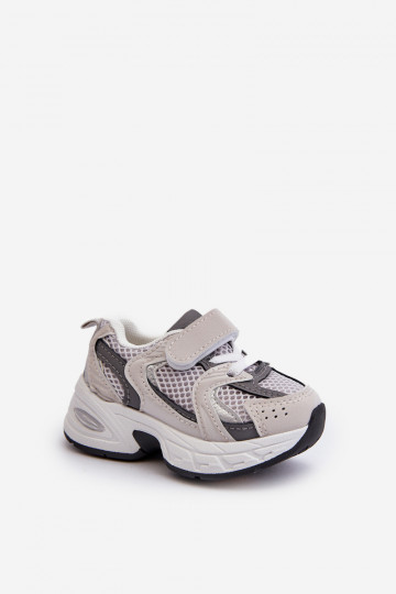 Calzado deportivo infantil Zapatillas modelo zapatillas con cierres adhesivos color gris Rulagia 2