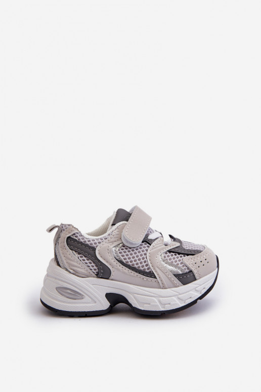 Calzado deportivo infantil Zapatillas modelo zapatillas con cierres adhesivos color gris Rulagia