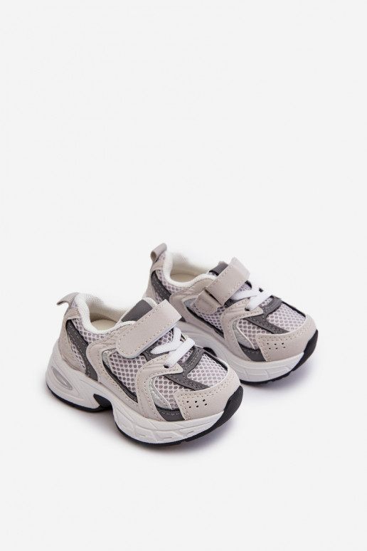 Calzado deportivo infantil Zapatillas modelo zapatillas con cierres adhesivos color gris Rulagia