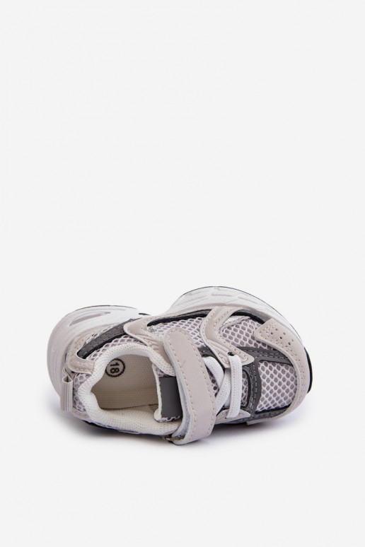 Calzado deportivo infantil Zapatillas modelo zapatillas con cierres adhesivos color gris Rulagia