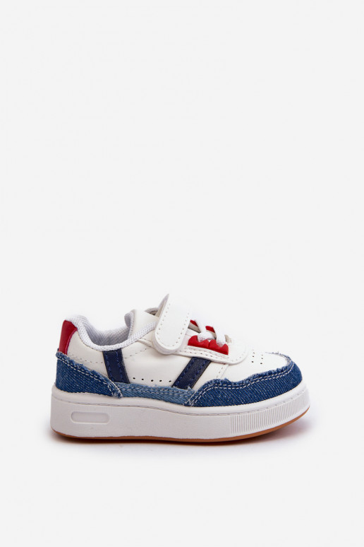 Calzado deportivo para niños del modelo clásico en material denim Marlin.