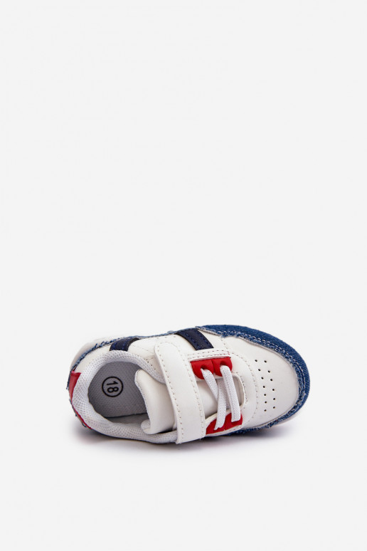 Calzado deportivo para niños del modelo clásico en material denim Marlin.