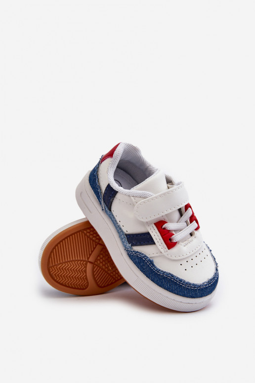Calzado deportivo para niños del modelo clásico en material denim Marlin.