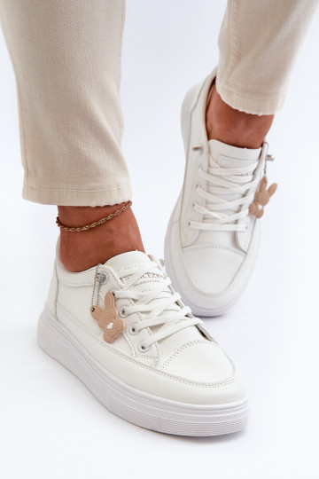 calzado casual calzado deportivo con plataforma con adornos color blanco Vinceza 13613