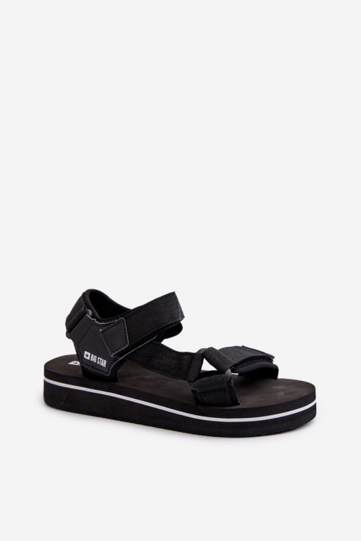 Sandalias de mujer con plataforma Big Star NN274A532 color negro