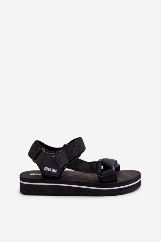 Sandalias de mujer con plataforma Big Star NN274A532 color negro