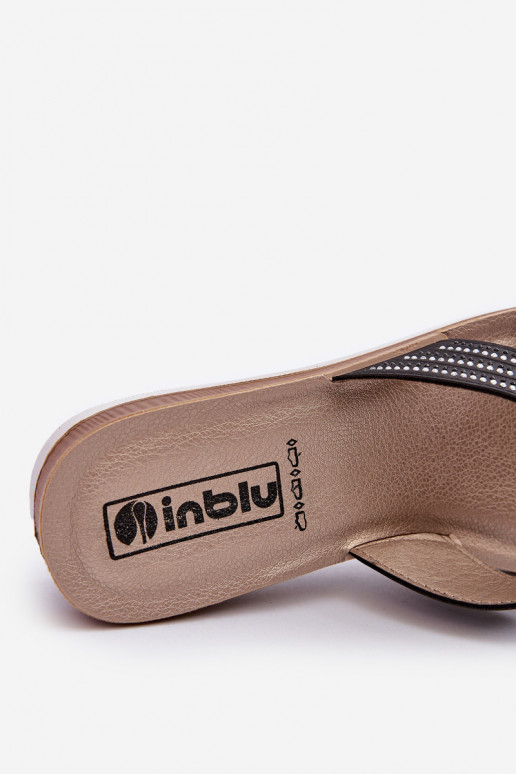 Pantuflas de mujer cómodas con ojos brillantes Inblu BV000037 negro