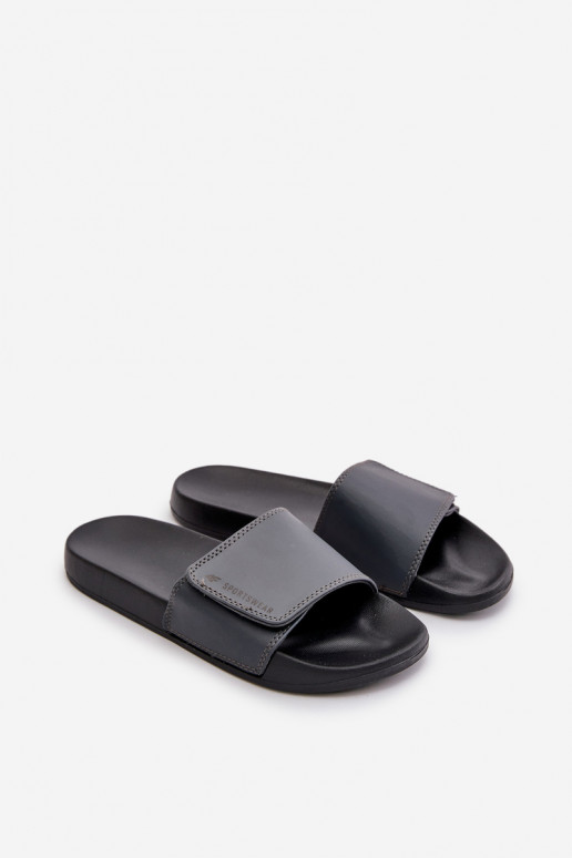 Pantuflas Hombre 4FMM00FFLIM032-25S color gris