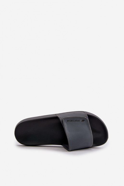 Pantuflas Hombre 4FMM00FFLIM032-25S color gris