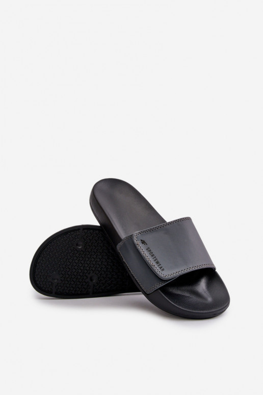 Pantuflas Hombre 4FMM00FFLIM032-25S color gris