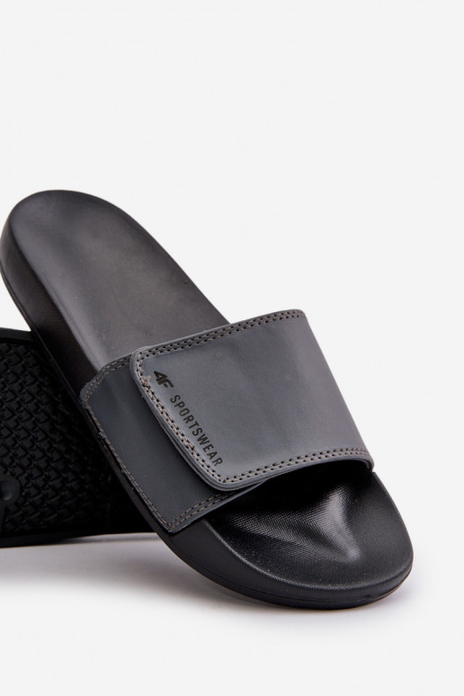 Pantuflas Hombre 4FMM00FFLIM032-25S color gris