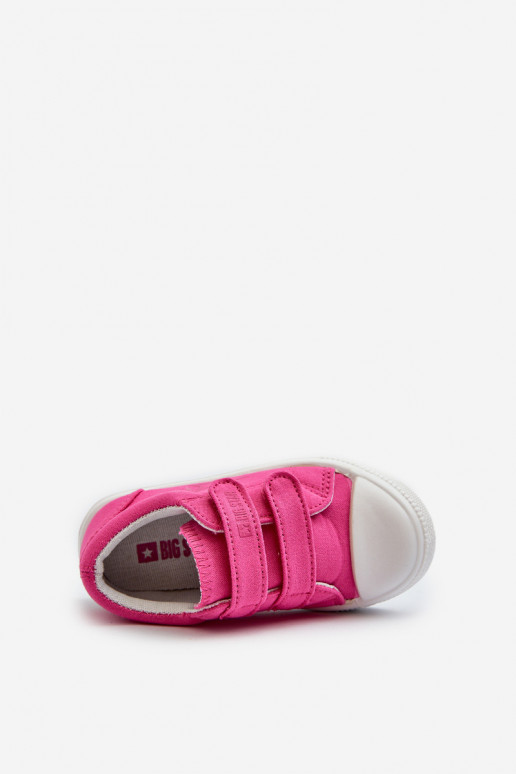Calzado casual infantil con cierres adhesivos Big Star NN374113 rosa