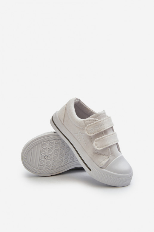 Calzado casual infantil con cierres adhesivos Big Star NN374117 color blanco