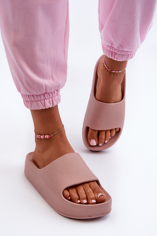 Chanclas de mujer con plataforma Chanclas ligeras rosa Airaplea