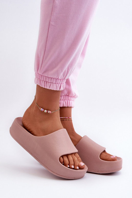 Chanclas de mujer con plataforma Chanclas ligeras rosa Airaplea