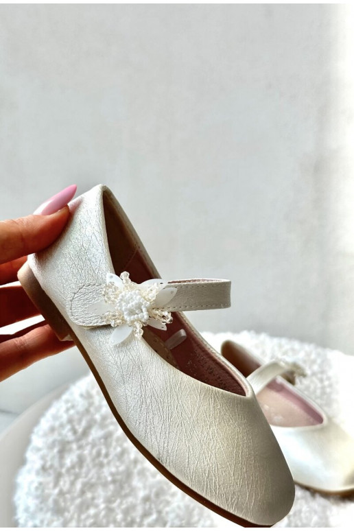 con bailarinas con purpurina infantil con cierres adhesivos beige Jeylin con bailarinas con purpurina infantil con cierres adhesivos beige Jeylin