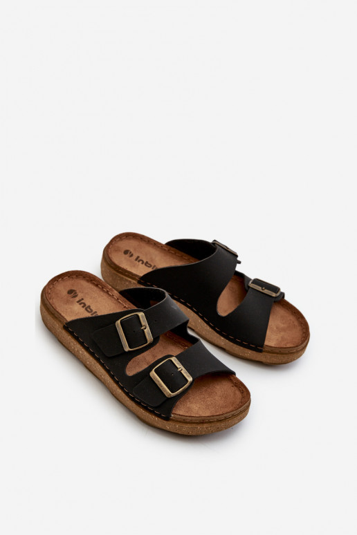 Pantuflas Easy Cómodas Hombre con hebillas Inblu MT000016 color negro Pantuflas Easy Cómodas Hombre con hebillas Inblu MT000016 color negro