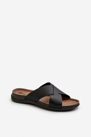 Cómodas pantuflas ligeras de ecopiel Inblu GV00001I negro