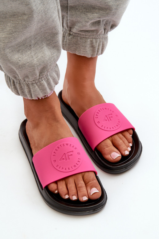 Pantuflas de Mujer 4FMM00FFLIF045-55S rosa-negro