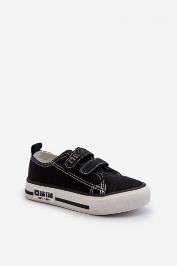 Calzado casual infantil con cierres adhesivos Big Star LL374015 color negro