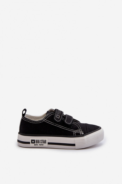 Calzado casual infantil con cierres adhesivos Big Star LL374015 color negro