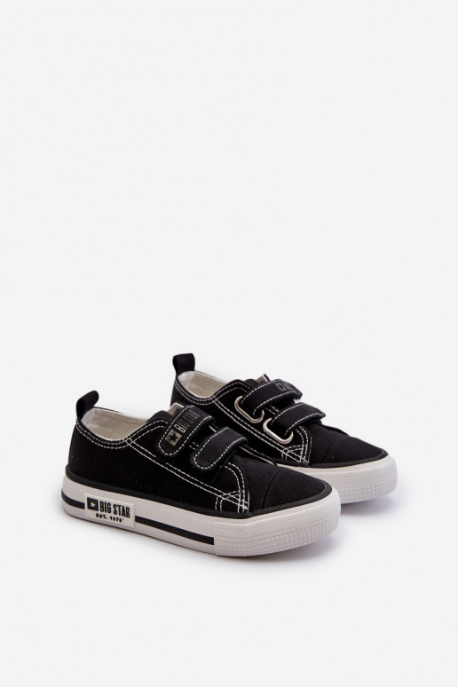 Calzado casual infantil con cierres adhesivos Big Star LL374015 color negro