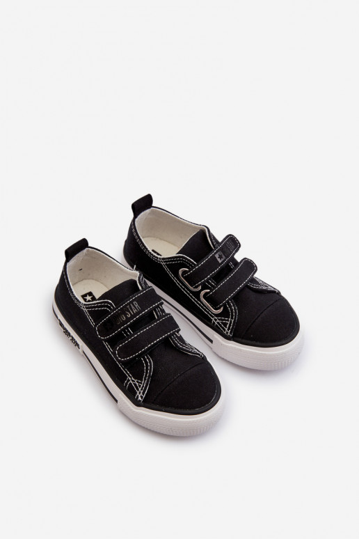 Calzado casual infantil con cierres adhesivos Big Star LL374015 color negro