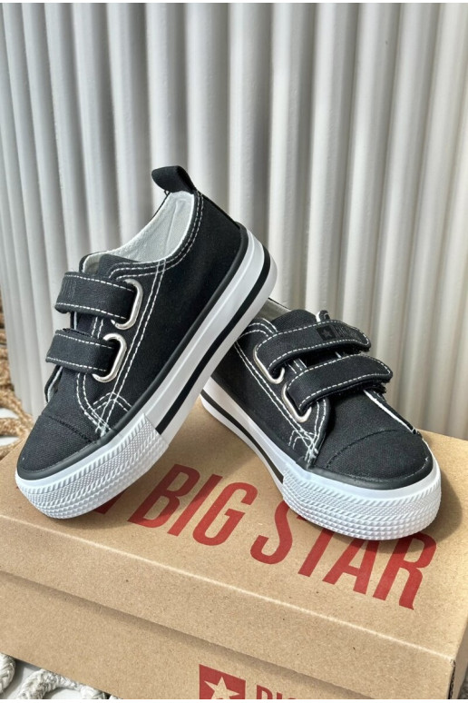 Calzado casual infantil con cierres adhesivos Big Star LL374015 color negro