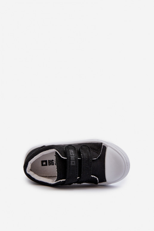 Calzado casual infantil con cierres adhesivos Big Star NN374111 color negro