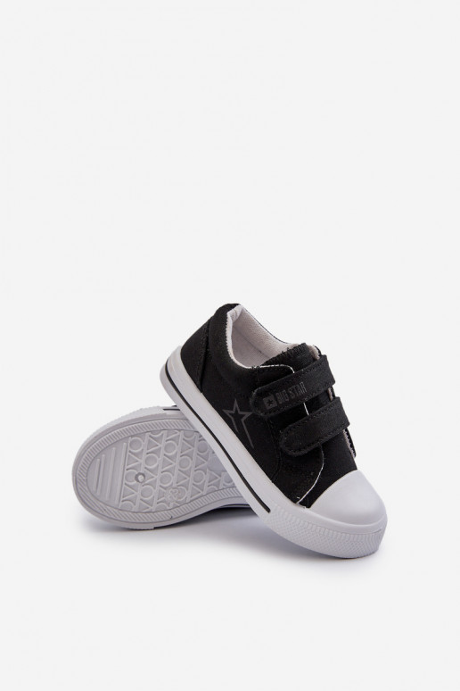Calzado casual infantil con cierres adhesivos Big Star NN374111 color negro