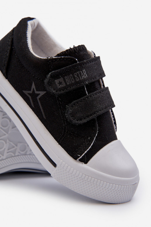 Calzado casual infantil con cierres adhesivos Big Star NN374111 color negro