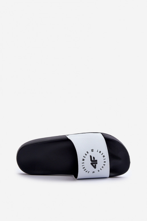 Pantuflas de Mujer 4FMM00FFLIF044A-10S Blanco-negro
